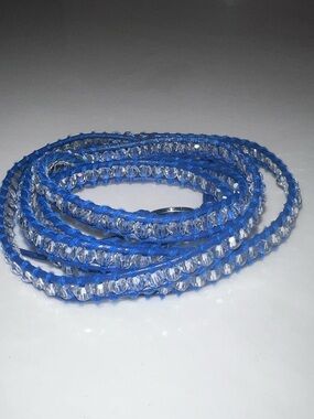 ✨Victoria Emerson Blue Crystal Wrap Bracelet ✨💙Sparkling Boho Glam💙